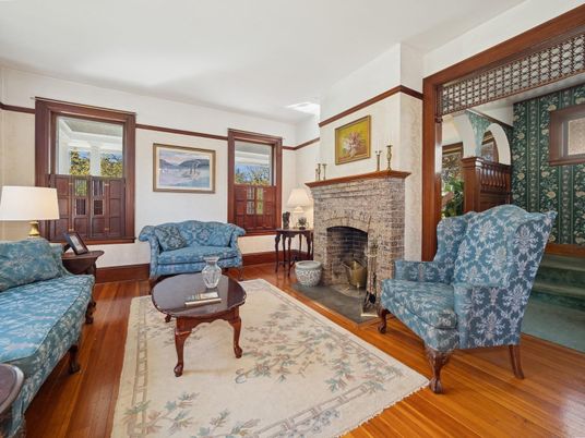 Fireplace, Interior, Living room, Wood Texture Flooring