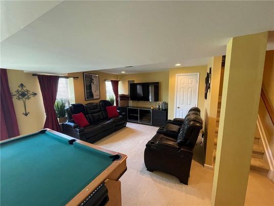 Billiard Table, Game Room, Interior, Living room, Recessed Lighting