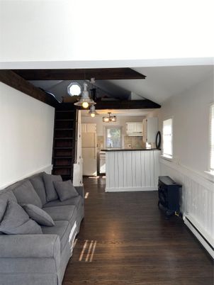 Interior, Kitchen, Living room, Pendant Lights, Wooden Beams, Wood Texture Flooring
