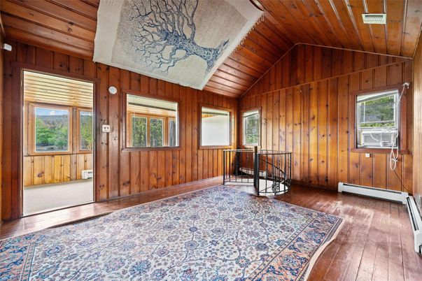 Empty room, Interior, Wooden Ceilings, Wood Texture Flooring, Wooden Walls