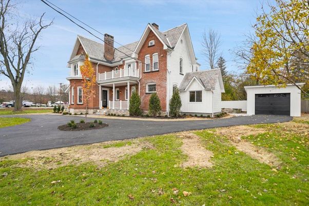 Detached Garage, Exterior, Facade, Brick Facade, Tudor Revival