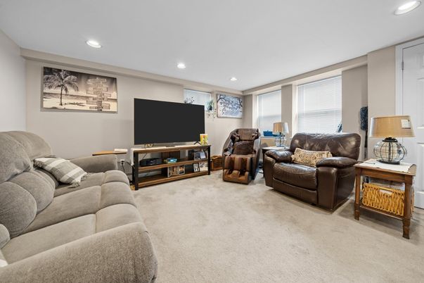 Interior, Living room, Recessed Lighting