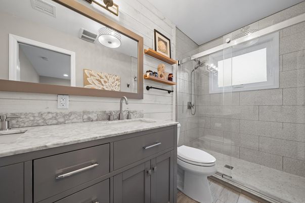 Bathroom, Glass Shower, Interior