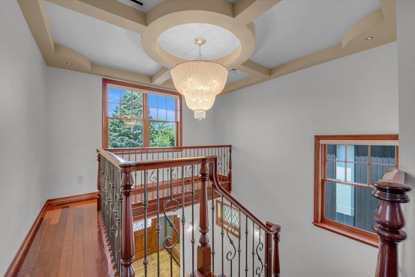 Chandelier, Interior, Recessed Lighting, Wood Texture Flooring