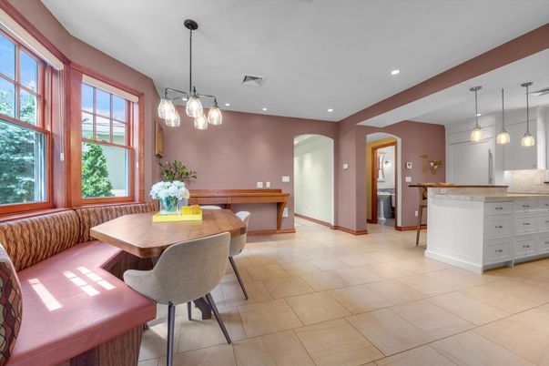Dining room, Interior, Kitchen, Pendant Lights, Recessed Lighting
