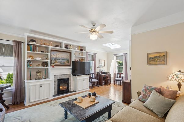 Dining room, Fireplace, Interior, Living room, Wood Texture Flooring