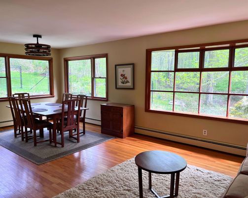 Dining room, Interior, Wood Texture Flooring