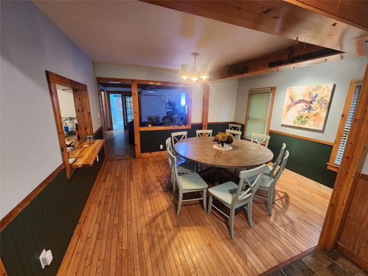 Dining room, Interior, Wood Texture Flooring