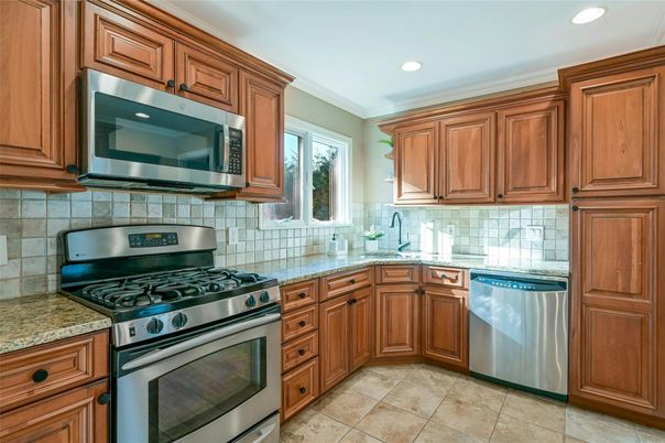 Interior, Kitchen, Recessed Lighting, Stainless Steel Appliances