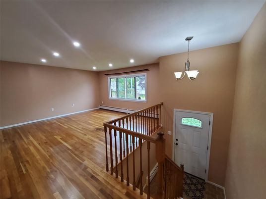 Interior, Pendant Lights, Recessed Lighting, Wood Texture Flooring