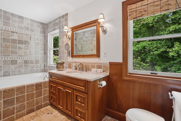 Bathroom, Interior, Stone Walls