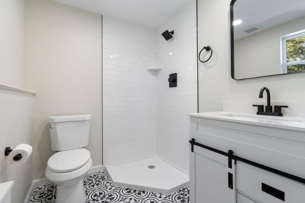 Bathroom, Interior, Recessed Lighting
