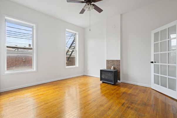 Empty room, Fireplace, Interior, Wood Texture Flooring