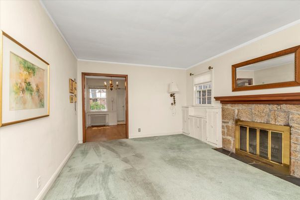 Empty room, Fireplace, Interior