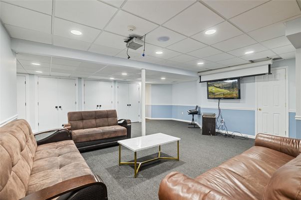 Interior, Living room, Recessed Lighting