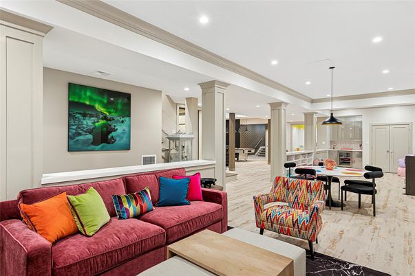 Dining room, Interior, Kitchen, Living room, Pendant Lights, Recessed Lighting