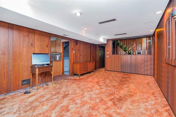 Interior, Recessed Lighting, Wooden Walls