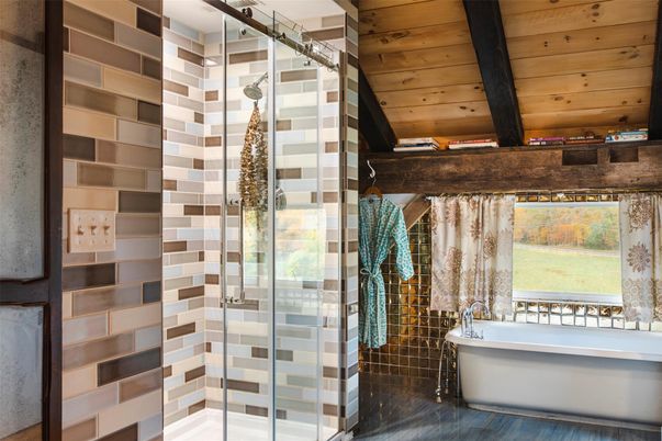Bathroom, Interior, Wooden Beams, Wooden Ceilings