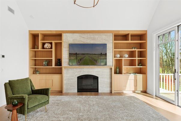 Fireplace, Interior, Wood Texture Flooring