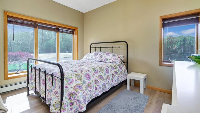 Bedroom, Interior, Wood Texture Flooring