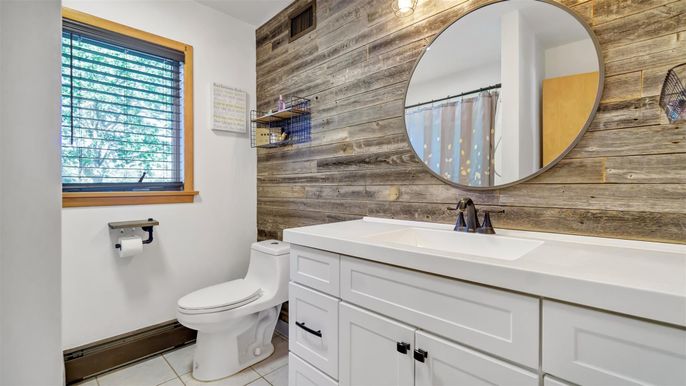 Bathroom, Interior, Wooden Walls