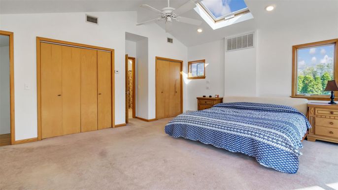 Bedroom, Interior, Recessed Lighting