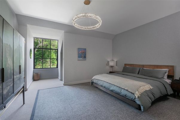 Bedroom, Interior, Pendant Lights