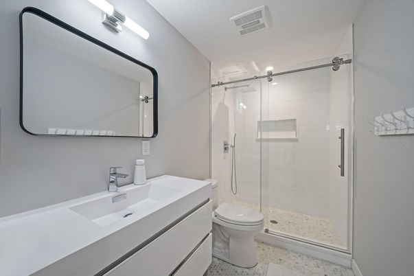 Bathroom, Glass Shower, Interior