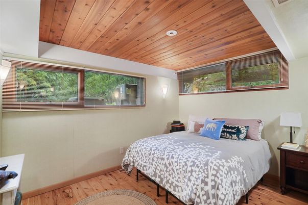 Bedroom, Interior, Wooden Ceilings, Wood Texture Flooring