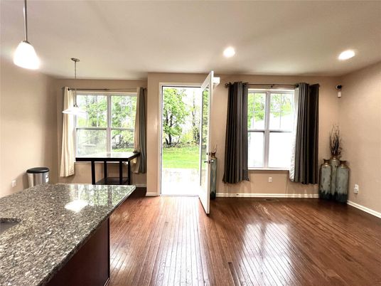 Interior, Pendant Lights, Recessed Lighting, Wood Texture Flooring