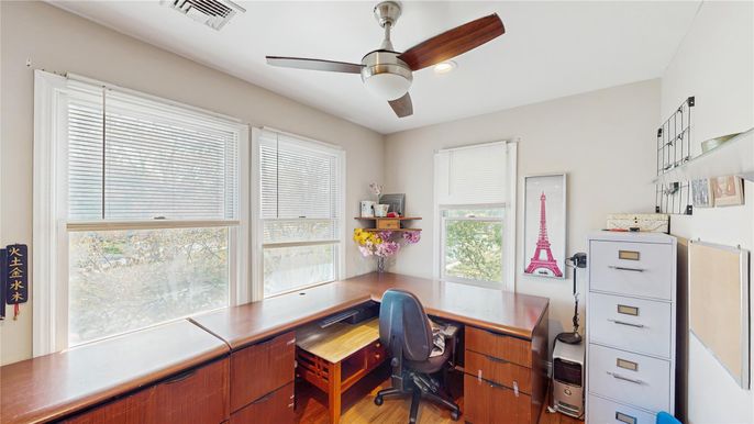 Home Office, Interior, Recessed Lighting