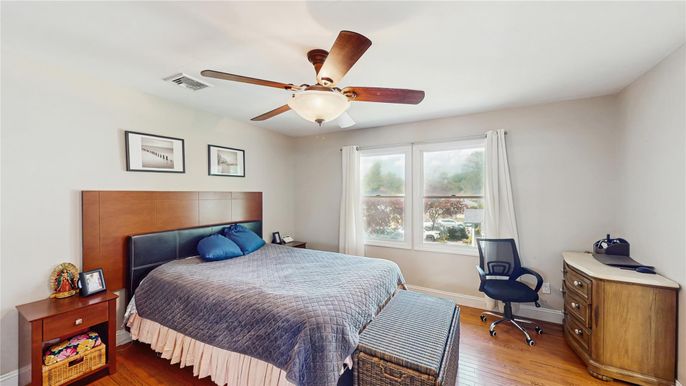 Bedroom, Interior, Wood Texture Flooring
