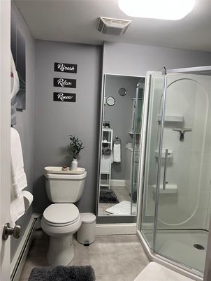 Bathroom, Glass Shower, Interior