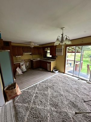 Chandelier, Interior, Kitchen