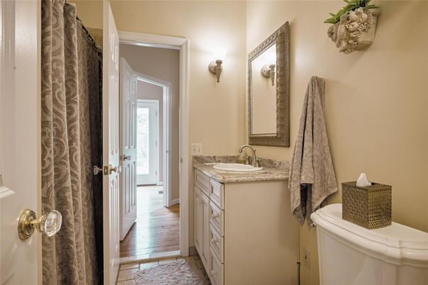 Bathroom, Dual Sink Vanities, Interior, Wood Texture Flooring