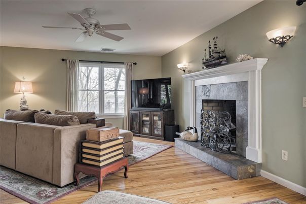 Fireplace, Interior, Living room, Wood Texture Flooring