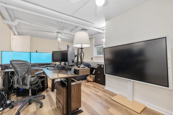 Home Office, Interior, Wood Texture Flooring