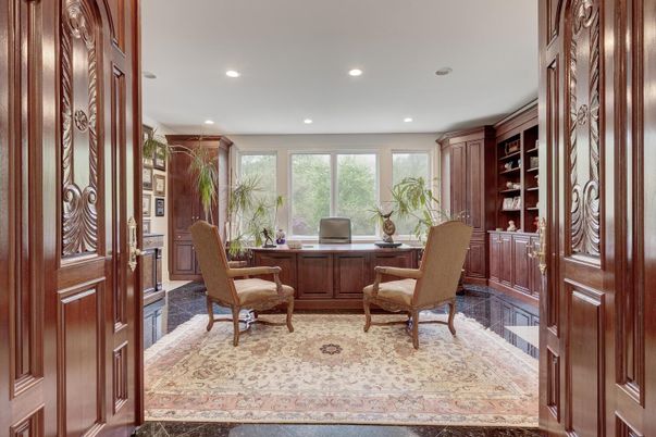 Home Office, Interior, Recessed Lighting