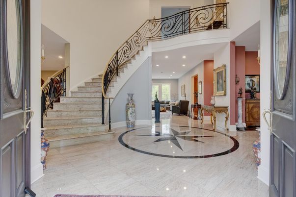 Interior, Marble, Recessed Lighting