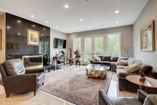 Interior, Living room, Recessed Lighting
