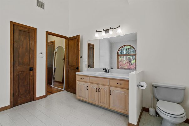 Bathroom, Dual Sink Vanities, Interior, Wood Texture Flooring