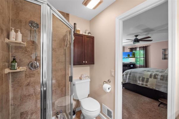 Bathroom, Bedroom, Glass Shower, Interior