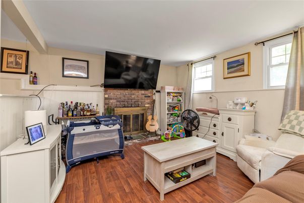 Fireplace, Interior, Wood Texture Flooring
