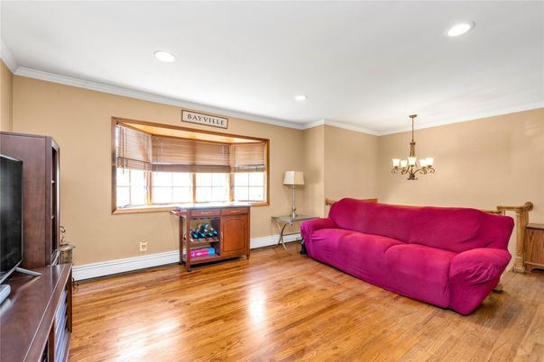 Chandelier, Interior, Living room, Recessed Lighting, Wood Texture Flooring