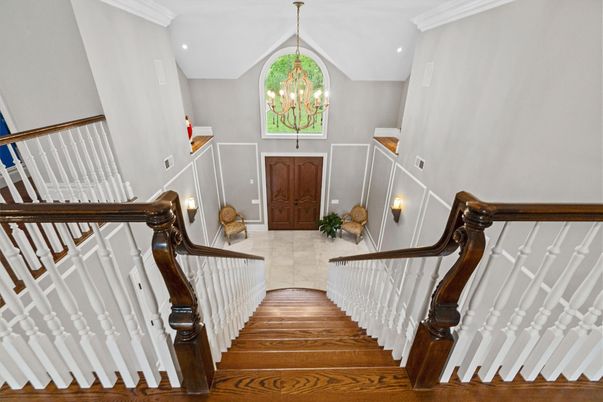 Chandelier, Interior, Recessed Lighting, Wood Texture Flooring
