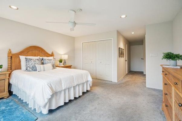 Bedroom, Interior, Recessed Lighting