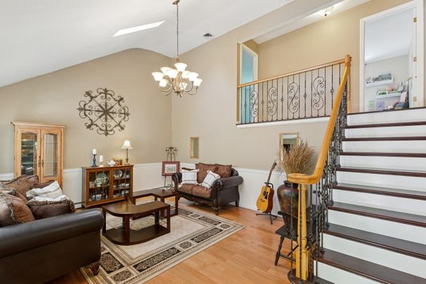 Chandelier, Interior, Living room, Wood Texture Flooring