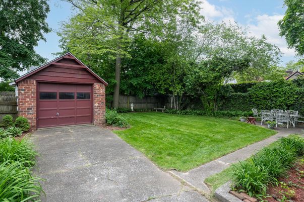 Backyard, Detached Garage, Exterior