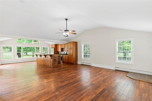 Empty room, Interior, Kitchen, Wood Texture Flooring