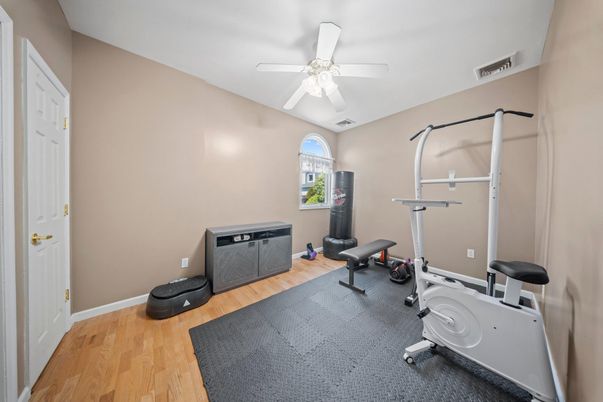 Fitness Equipment, Interior, Wood Texture Flooring